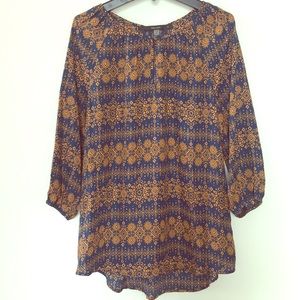 Stitch Fix Fun 2 Fun Keyhole Blouse EUC